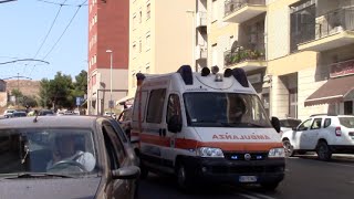 RAREFISCHIO Ambulanza Cagliari Emergenza in emergenza  Italian ambulance responding code 3 [upl. by Lawry]