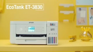 Meet the Epson EcoTank ET3830 [upl. by Leuams]