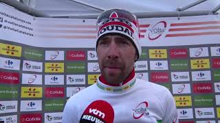 Thomas De Gendt  interview na de aankomst  Rit 3  Ronde van Catalonië 2018 [upl. by Waterer59]