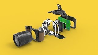 DSLR Camera  Components Animation [upl. by Natsyrk]