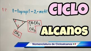 Nomenclatura de CICLOALCANOS súper fácil [upl. by Robma861]