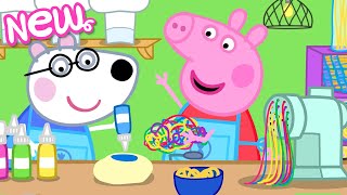 Peppa Pig Tales 🌈 Lets Make Rainbow Spaghetti 🍝 BRAND NEW Peppa Pig Episodes [upl. by Eppillihp535]