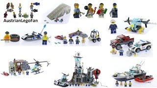 All Lego City Police  Prison Island Sets 2016  Lego Speed Build Review [upl. by Haimorej15]