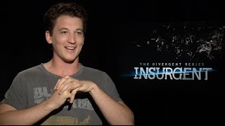 Miles Teller Interview  The Divergent Series Insurgent [upl. by Ynney572]