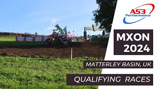 Motocross of Nations MXoN 2024 Qualifying Race Footage MXGP MX Open MX2 class Matterley Basin UK [upl. by Aranaj900]