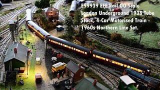 E99939 EFE Rail OO Scale London Underground 1938 Tube Stock 4 Car Motorised Train Review [upl. by Addam]