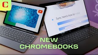 HandsOn Google Samsung and Lenovo Team Up on New Chromebooks with Exciting ChromeOS Features [upl. by Kcirdderf]