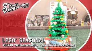 🎄 LEGO Seasonal 40338  Weihnachtsbaum  Unboxing Review deutsch [upl. by Annerahs975]