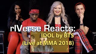 rIVerse Reacts IDOL by BTS  MMA 2018 Live Performance Reaction [upl. by Oicram]