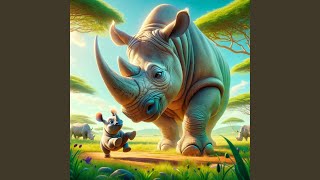 The white Rhino or squarelipped Rhinoceros Ceratotherium simum Song for Kids Educational [upl. by Pirnot829]