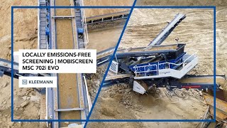 MOBISCREEN MSC 702i EVO Screening Plant with Dual Power Screening Quartz Sand [upl. by Stoddard]