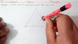 Chapter7 Ex75 Optional Q123 Triangles  Ncert Maths Class 9  Cbse [upl. by Ydiarf]