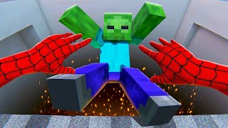 Throwing Minecraft Zombies Into the ABYSS  Bonelab VR Mods [upl. by Icats]