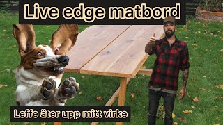 Bygger Ett Matbord  Möbelsnickeri  Live Edge [upl. by Chelsea]