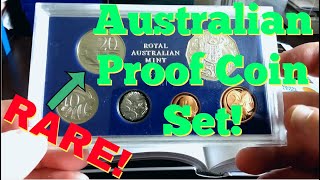 Australian Proof Coin Set From 1983  RARE 20 Cent Coin 🤑 [upl. by Ellertnom]