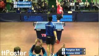 ETTU Cup 2012 Fengtian BaiChristian Süß [upl. by Fulmis162]