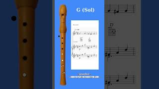 Chrétiens chantons le Dieu vainqueur Recorder Flute Notes How to play Catholic Songs shorts [upl. by Dyche]