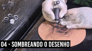 Curso Completo de Tatuagem  Módulo 6  04 Sombreando o desenho [upl. by Ajam]