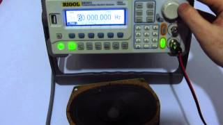 How to generate sound using a Function Generator [upl. by Ahsekin]