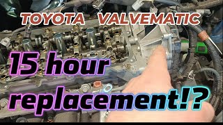 Toyota Valvematic Actuator  15 Hour Replacement [upl. by Kennett]