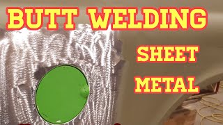 Butt welding sheet metal the easy way [upl. by Rybma381]