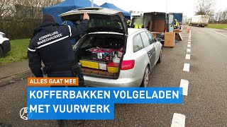 SLECHT NIEUWS Bijna 1000 KILO VUURWERK in beslag genomen bij CONTROLE A12  Hart van Nederland [upl. by Quenby]