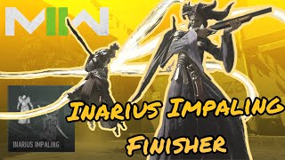 Inarius Impaling Finishing Move DIABLO 4 INARIUS OPERATOR BUNDLE  Modern Warfare 2  Season 6 [upl. by Ainocal]