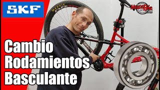 Cambiar rodamientos del basculante de tu bici [upl. by Spracklen45]