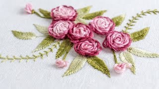 Hand Embroidery Stitch Your Flower Patterns with HandiWorks [upl. by Jorge]