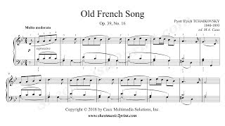 Tchaikovsky  Old French Song Op 39 No 16 [upl. by Vescuso92]