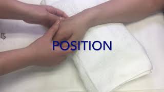 Friction Technique on Abductor Pollicis Longus and Extensor Pollicis Brevis [upl. by Aneerahs]