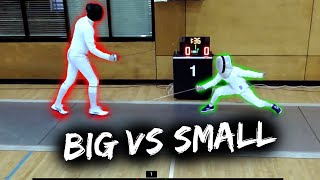 Does Skill Beat Size in Fencing Epee [upl. by Sidoney]