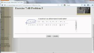 Logic5 Abbreviated Truth Tables [upl. by Averat612]