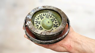 I Restored And Repaired This Antique Ship Compass [upl. by Jari]