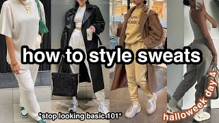 STYLING MY SHEIN TRY ON HAUL SWEATPANTS  HALLOWEEK DAY 4 [upl. by Leone]