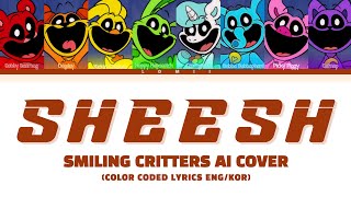 AI Cover Smiling Critters  SHEESH Color Coded Lyrics KoreanEnglish [upl. by Wilder750]