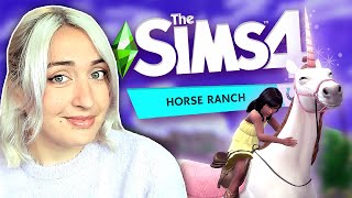 the sims 4 horse ranch review [upl. by Otxilac]