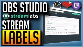 OBS Studio  Adding Stream Labels Last Donation Follower Count  Many More [upl. by Nahtad]