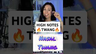 How to sing Twang on high notes Vocal technique Singing tips vocaltraining vocaltips [upl. by Ramos]