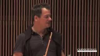 Carnegie Hall Flute Master Class with Emmanuel Pahud Lowell Liebermanns Sonata Op 23 [upl. by Adnilra]