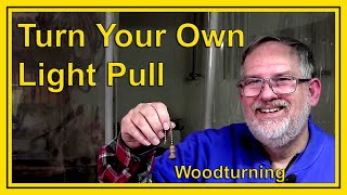 Turning A Light Pull on a Wood Lathe By Deans Woodworking woodturning [upl. by Rina]