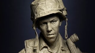 sculpting a head in clay part 1 FULL VIDEO [upl. by Wiltsey]