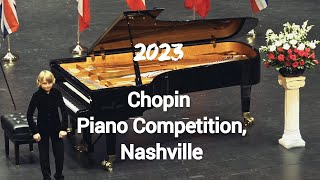 Chopin Piano Competition Nashville 2023 Elisey Mysin 1 prize [upl. by Akibma797]