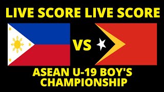 🔴 LIVE SCORE  FILIPINA VS TIMOR LESTE  AFF U19 2024 [upl. by Aracot]