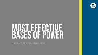 Which Bases of Power Are Most Effective [upl. by Onder]