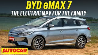 BYD eMax 7 review  Can it be an allelectric alternative to a Toyota Innova  Autocar India [upl. by Ja]