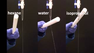 charged rod vs hexanewaterisopropanol [upl. by Alejna]