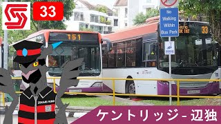 HD 全区間前面展望 SBS Transit Service 33 Kent Ridge  Bedok Dover Road 旧空港路 Joo Chiat Telok Kurau 経由 [upl. by Jan]