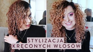 JAK STYLIZOWAĆ KRĘCONE WŁOSY 🌸 Technika i wskazówki [upl. by Aihsi615]