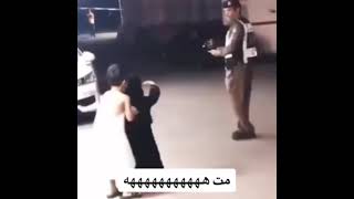 little girl salutes an officer ❤❤shorts Saudiarabia littlegirl cute [upl. by Elawalo353]